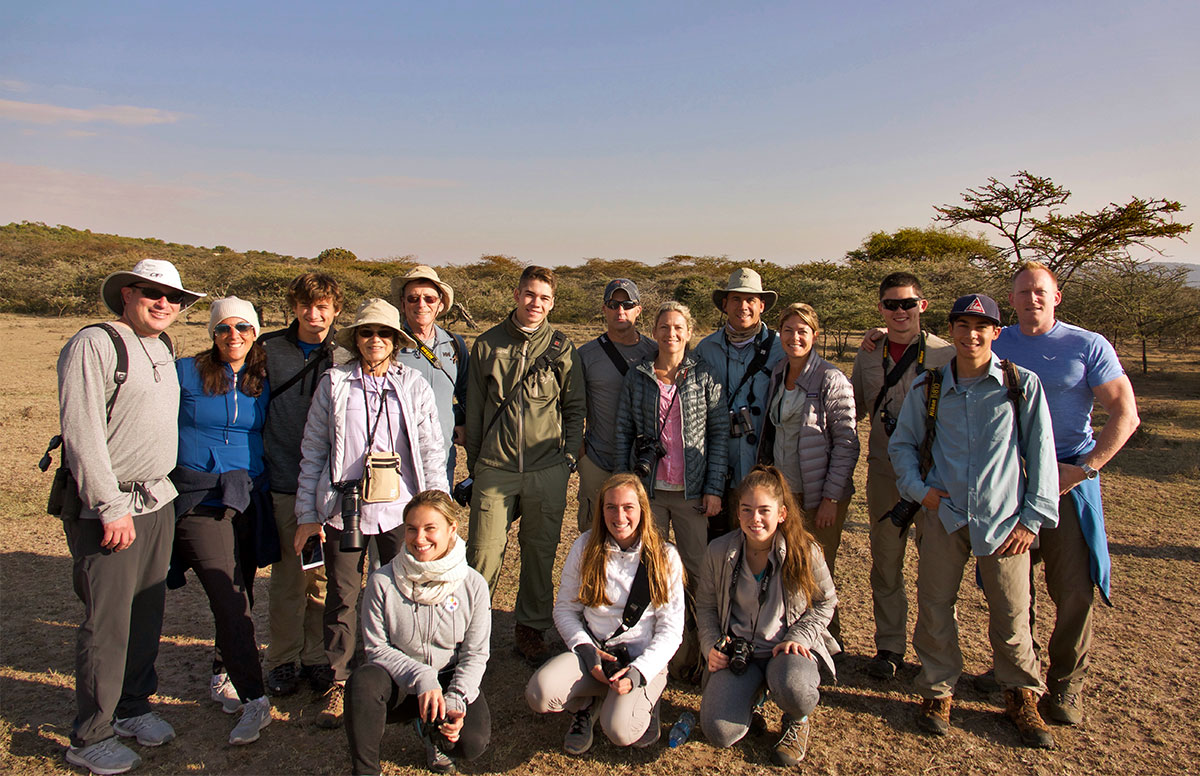 family safari in the serengeti