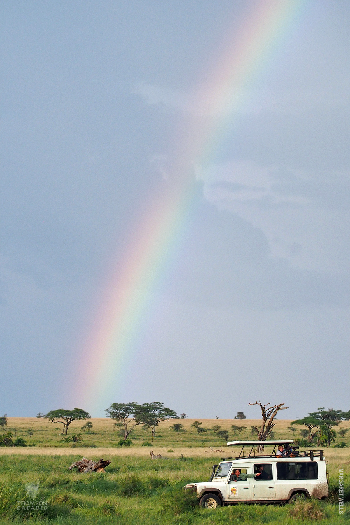 rainbow over serengeti national park tanzania
