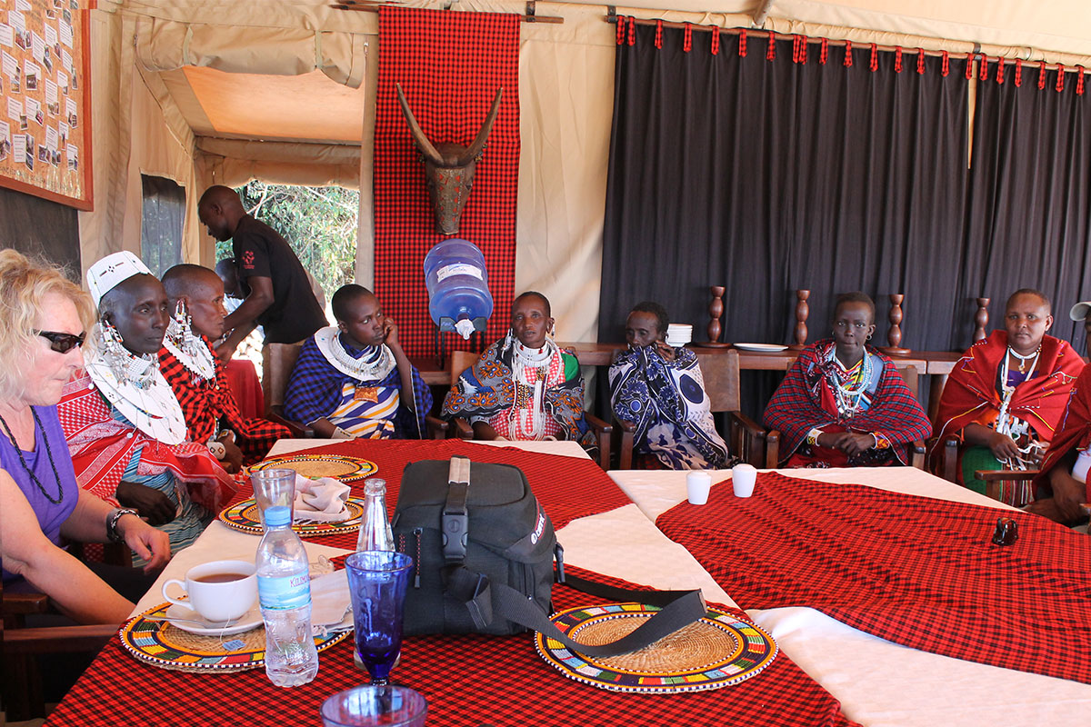 maasai women in microfinance program