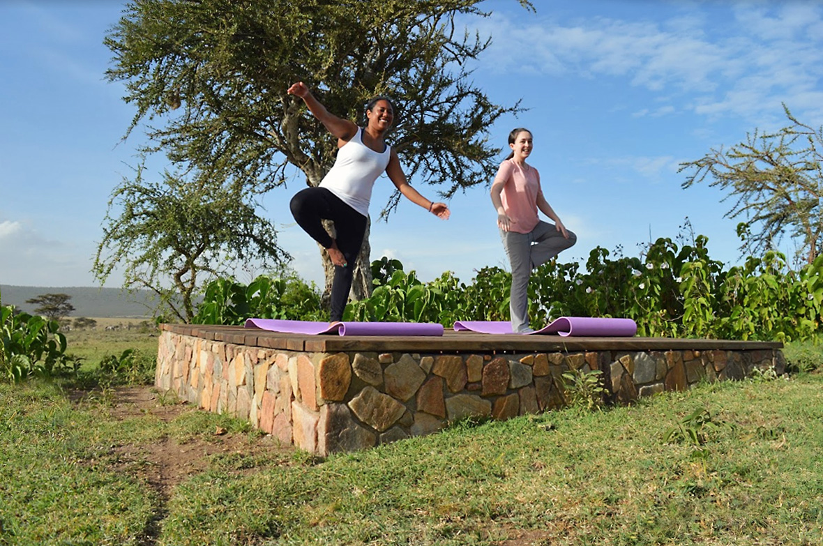 yoga at thomson eastern serengeti nature refuge