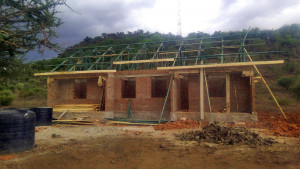 teacher housing construction in progress