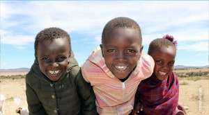 maasai children smiling