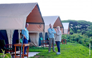 camping on rim of ngorongoro crater