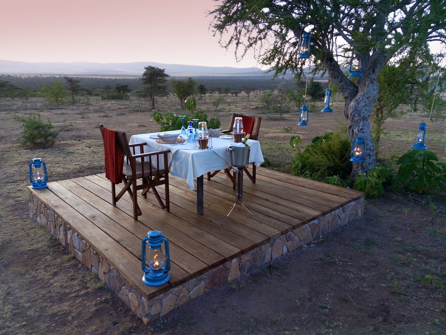 private dining in the serengeti