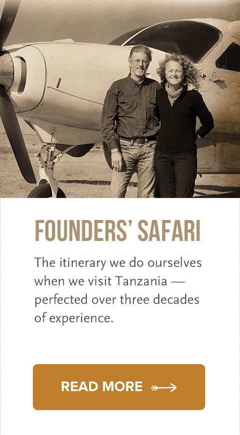 founders of thomson on safari in tanzania