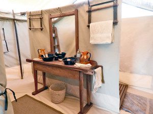 bathroom of thomson nyumba tent
