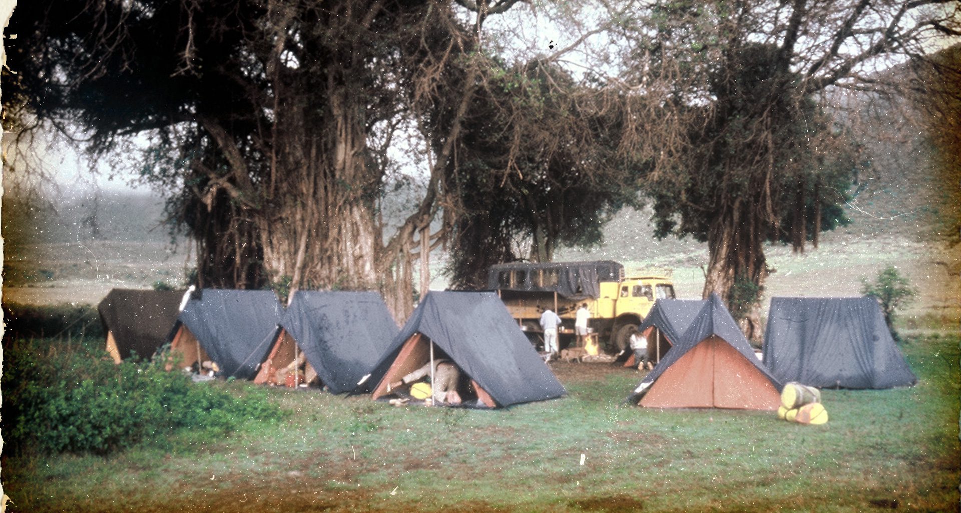camping on floor of ngorongoro crater