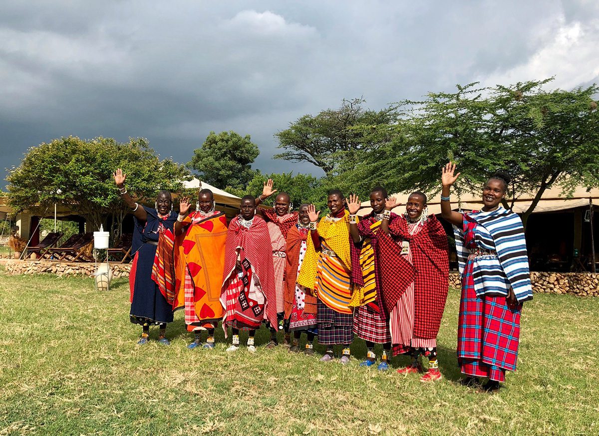meeting maasai women in tanzania