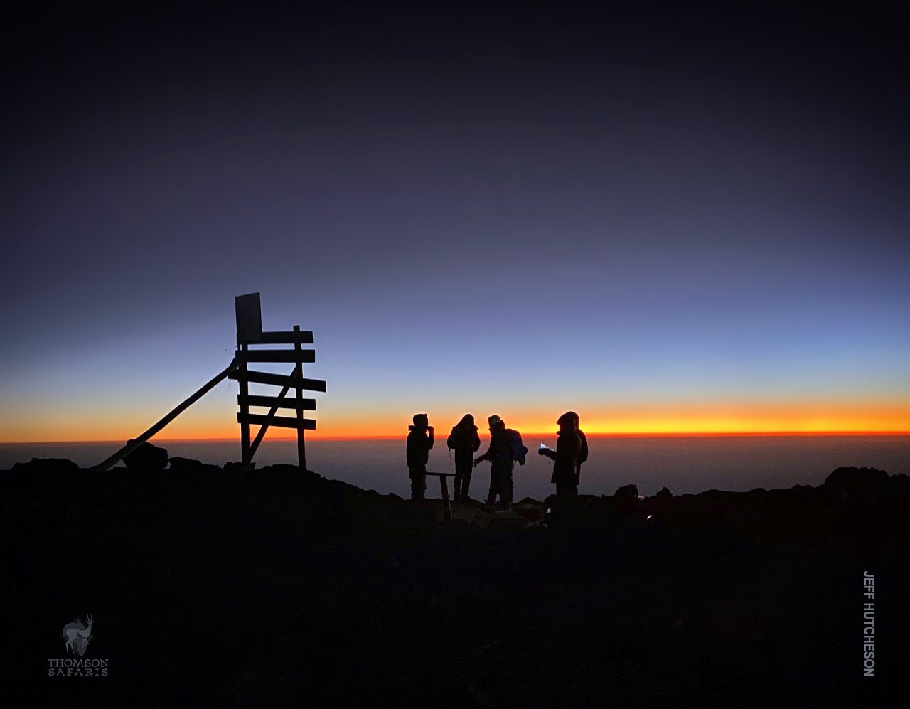 sunrise at the summit of mount kilimanjaro
