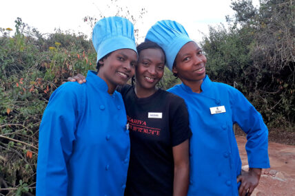 women camp staffers at thomson safaris