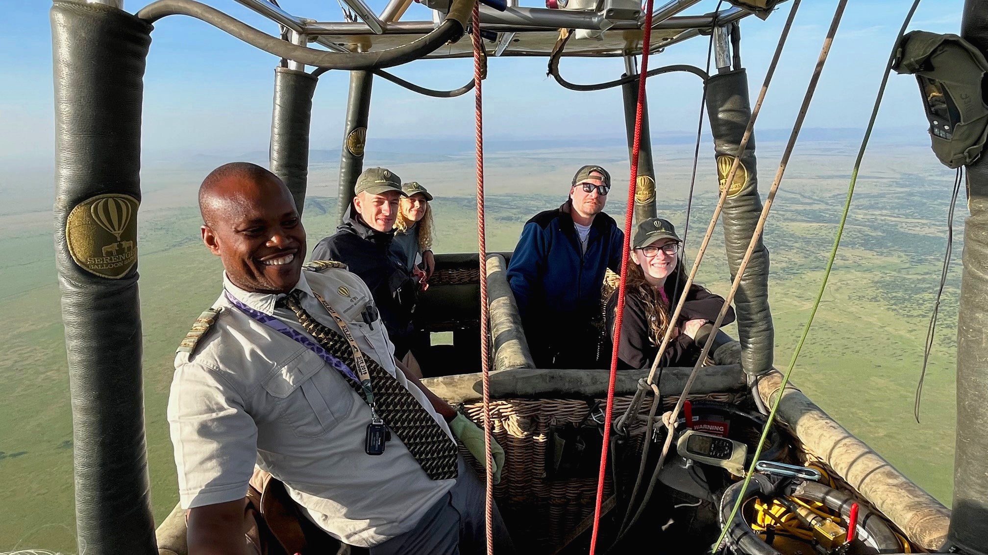 hot-air balloon ride on honeymoon in serengeti