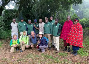 family safari with camp staff at ngorongoro crater