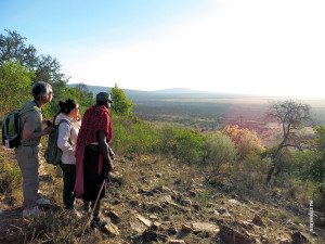 walking with maasai in serengeti nature refuge