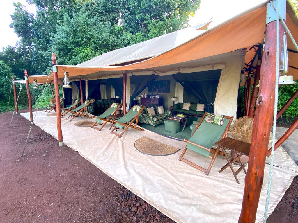 lounge tent at thomsons nyumba camp
