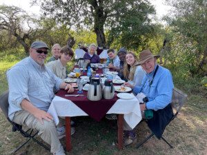 bush breakfast at eastern serengeti nature refuge