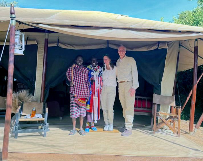 maasai visit thomson guest at nyumba camp