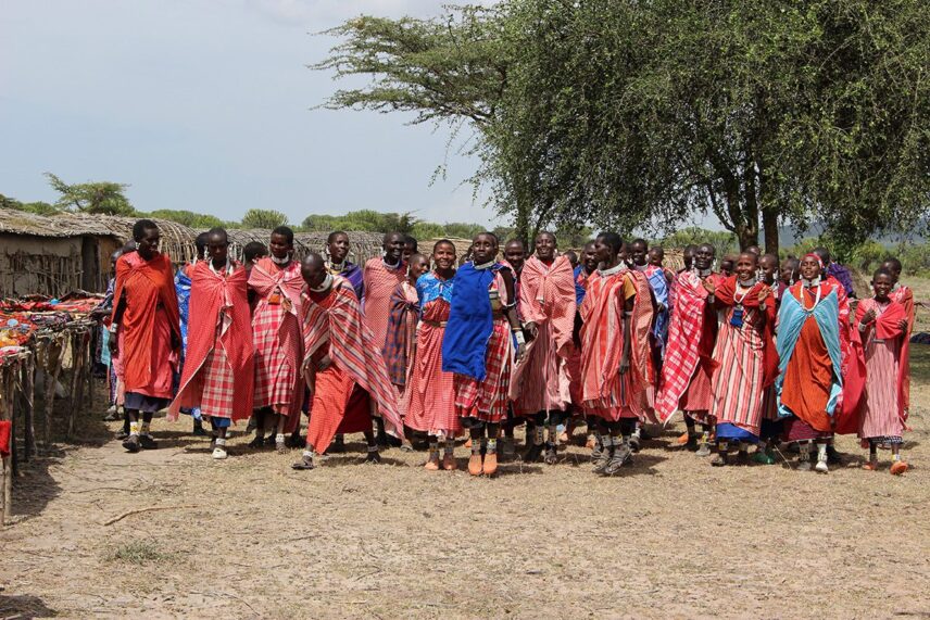 visiting maasai women in tanzania
