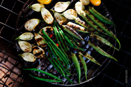 grilled vegetables on safari