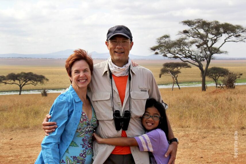 family on safari with thomson in the serengeti