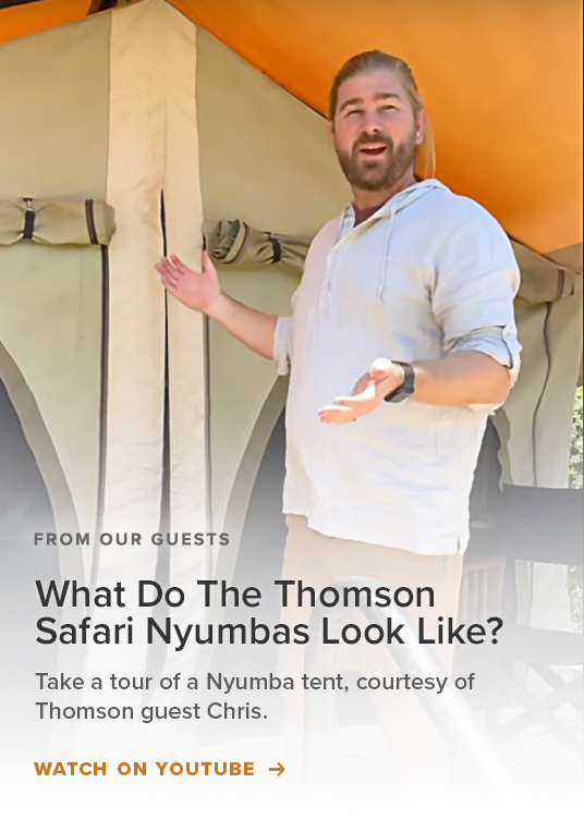 nyumba tent tour video from thomson guest chris