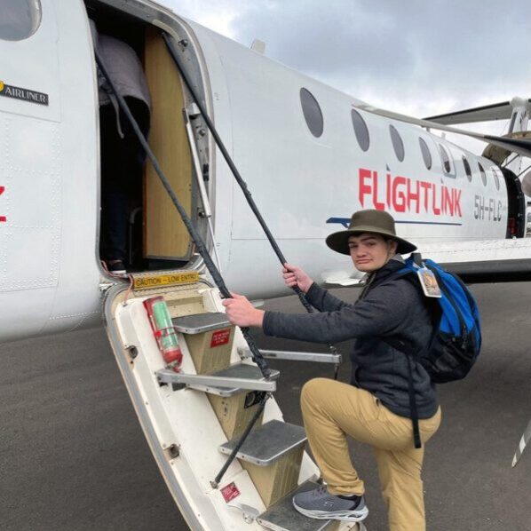 boarding plane in arusha