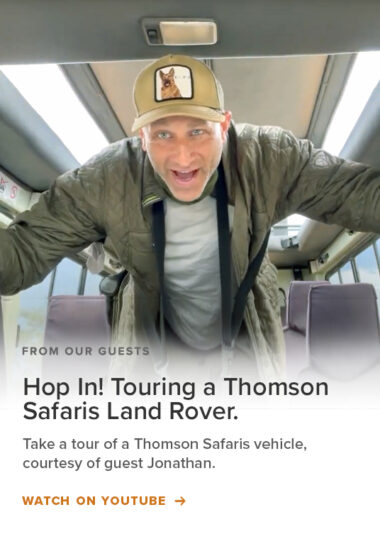 thomson land rover tour video from guest jonathan