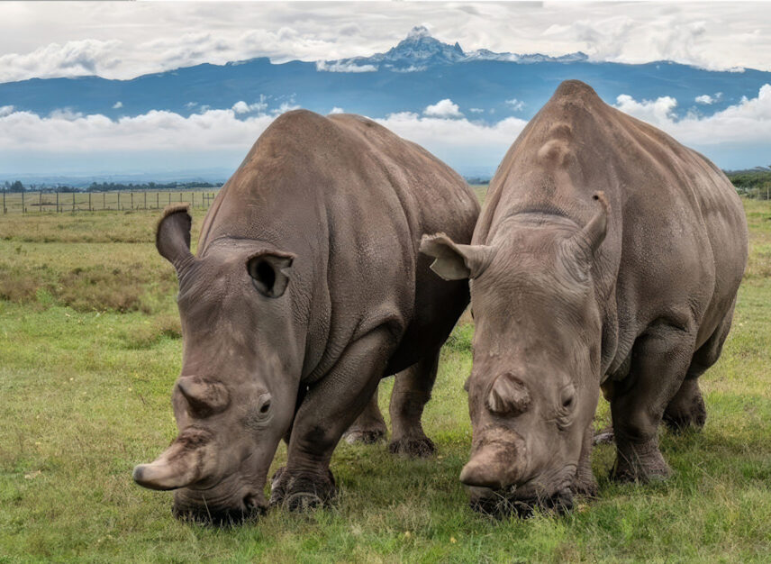northern white rhinos