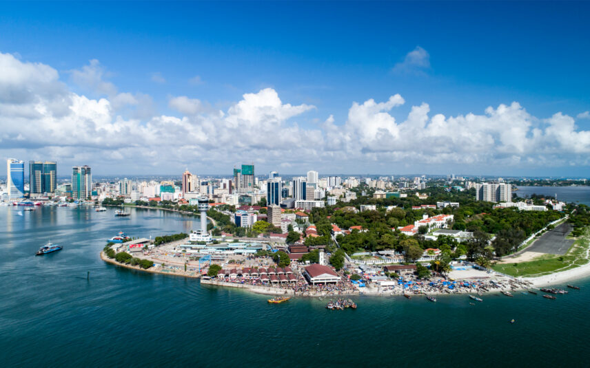 aerial view of dar es salaam