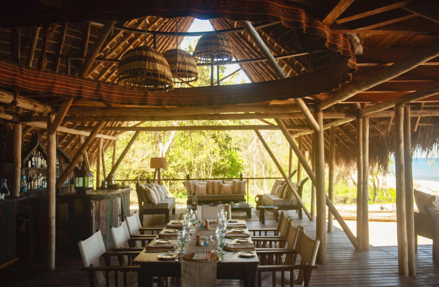 dining tent at greystoke mahale