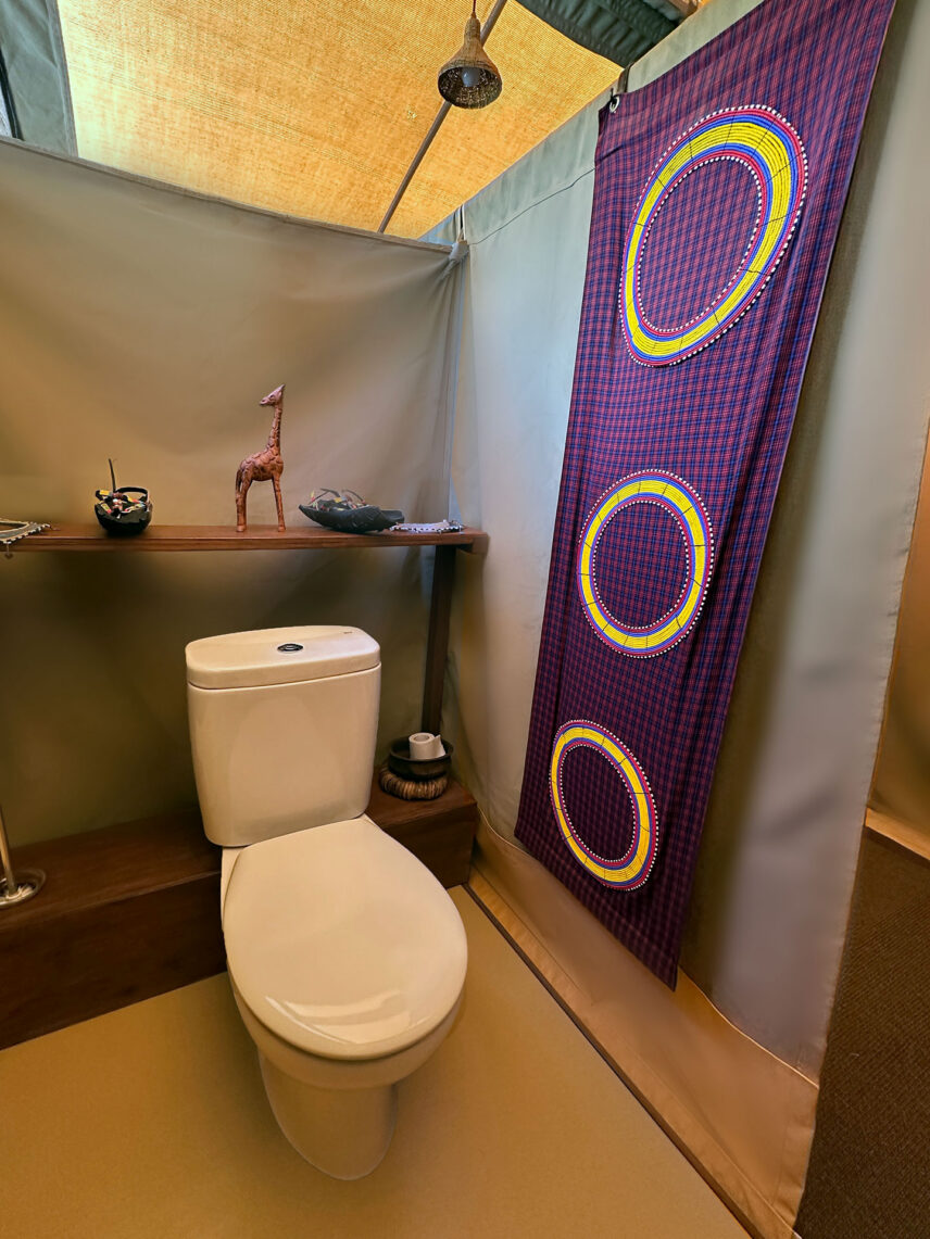 flush toilets in thomson nyumba camp tents