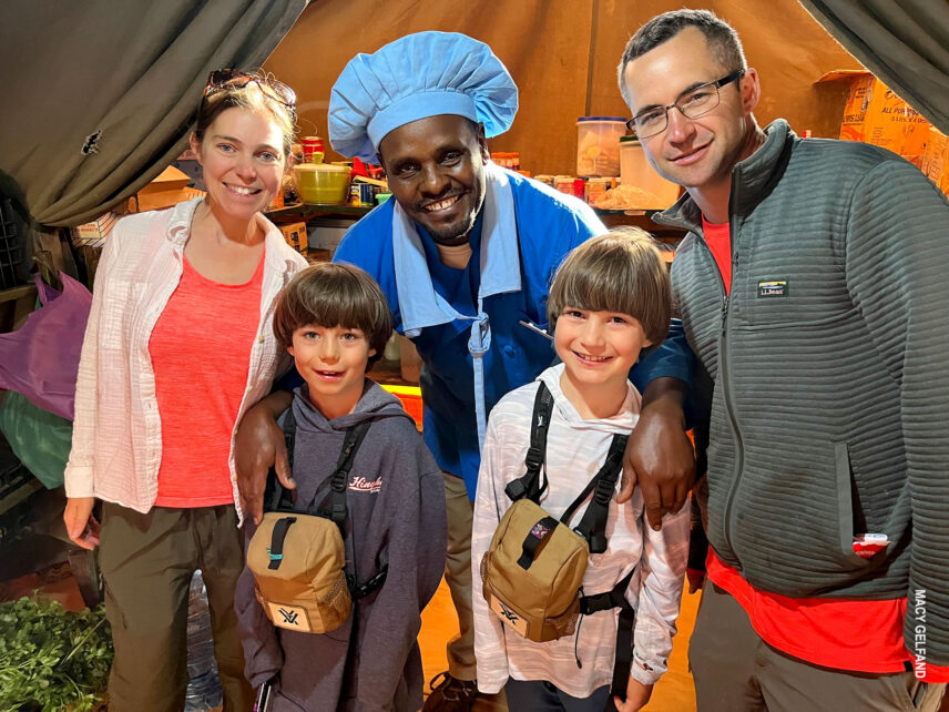 family with thomson chef at serengeti nyumba camp